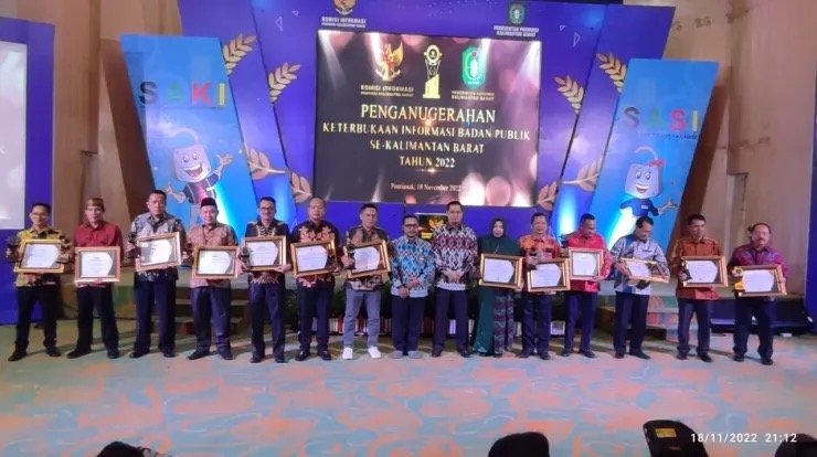 PPID DPRD Kab. Sanggau Menghadiri Penganugerahan KIP 2022